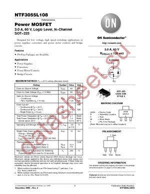 NTF3055L108T3LF datasheet  